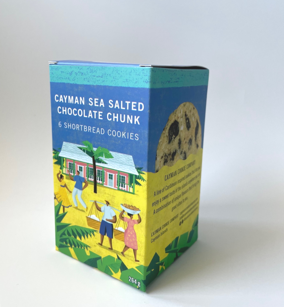 CAYMAN SEA SALTED CHOCOLATE CHUNK SHORTBREAD COOKIES - CAYMAN COOKIE